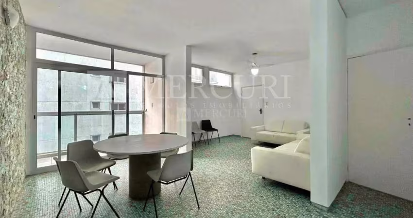 Apartamento no guarujá, pitangueiras, 3 quartos, sacada, 1 quadra da praia - mercuri imóveis - imobiliária no guarujá