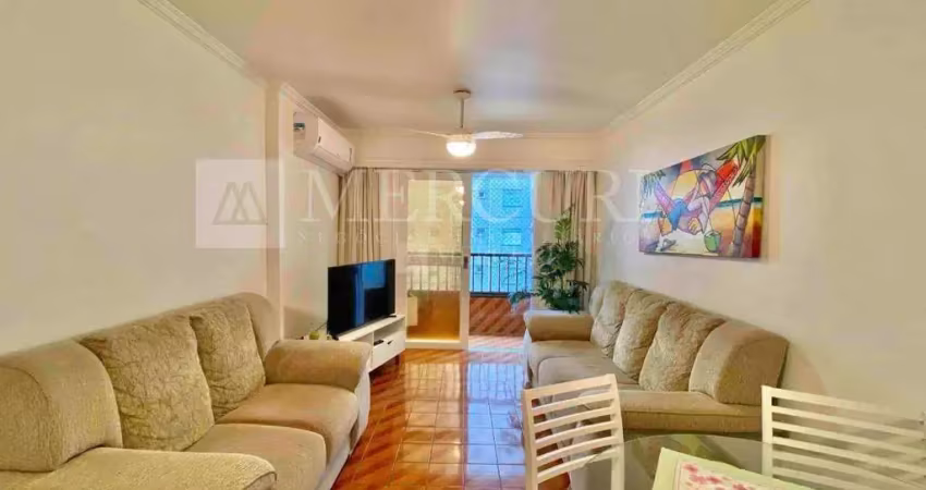 Apartamento no guarujá, pitangueiras, 50 metros da praia, 2 quartos e sacada com vista para o mar - mercuri imóveis - imobiliária no guarujá.