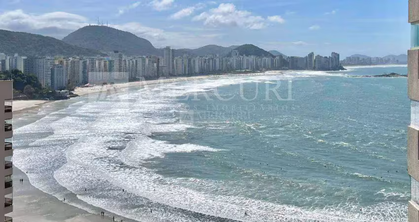 Apartamento no guarujá - praia das astúrias - vista mar - varanda gourmet - imobiliária mercuri