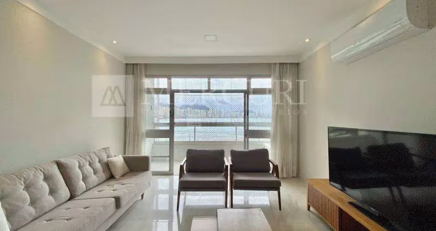 Apartamento no guarujá - jardim astúrias - frente mar, repaginado - mercuri imóveis - imobiliária no guarujá