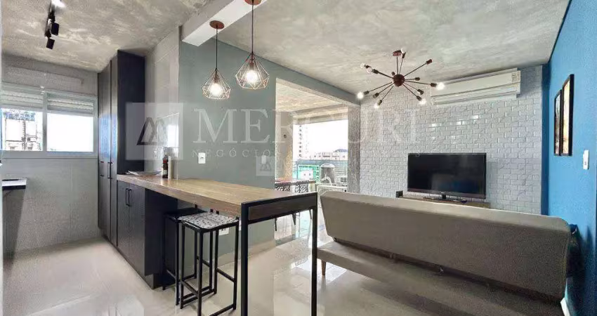 Apartamento no guarujá, pitangueiras, vista para o mar, 2 quartos, sendo 1 suíte, varanda com vista para o mar - mercuri imóveis - imobiliária no guar