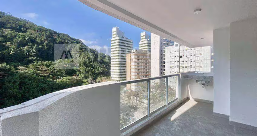 Apartamento no guarujá, jardim astúrias - varanda gourmet, 2 quartos - mercuri imóveis guarujá