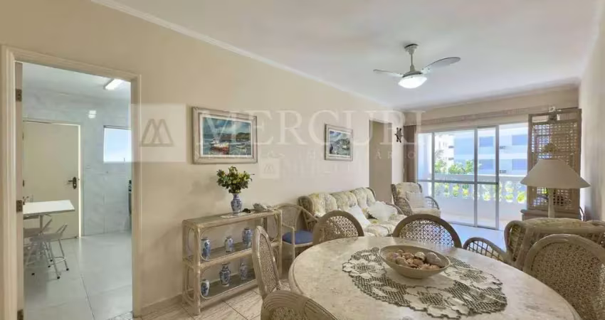 Apartamento no guarujá, enseada, 2 quartos, sendo 1 suíte, repaginado - mercuri imóveis - imobiliária no guarujá