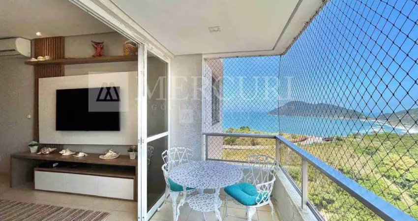 Cobertura no guarujá, astúrias, 2 quartos, sendo 1 suíte, sacada com vista para a praia e churrasqueira - mercuri imóveis - imobiliária no guarujá