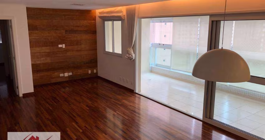 Apartamento com 3 dormitórios para alugar, 127 m² por R$ 12.723,30/mês - Brooklin - São Paulo/SP