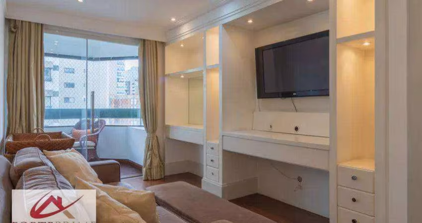 Apartamento com 4 dormitórios para alugar, 147 m² por R$ 17.708,00/mês - Moema - São Paulo/SP