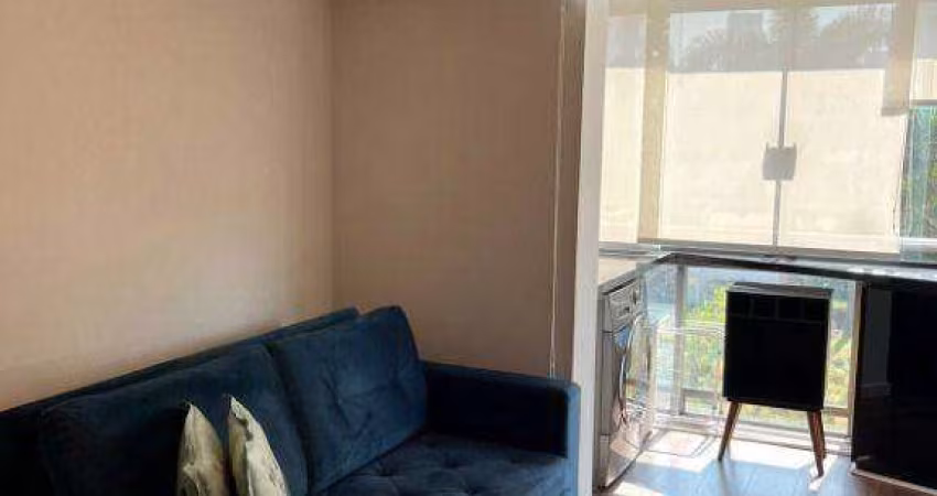 Apartamento com 1 dormitório para alugar, 31 m² por R$ 4.687,11/mês - Brooklin - São Paulo/SP