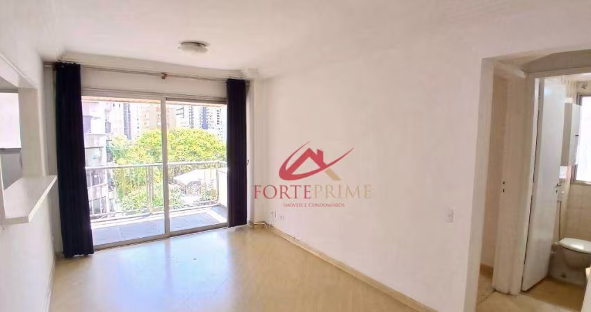 Apartamento com 1 dormitório para alugar, 47 m² por R$ 4.570,00/mês - Moema - São Paulo/SP