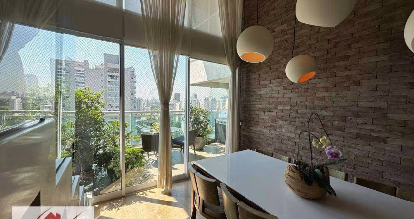 Apartamento Duplex para alugar, 210 m² por R$ 38.300,00/mês - Brooklin - São Paulo/SP