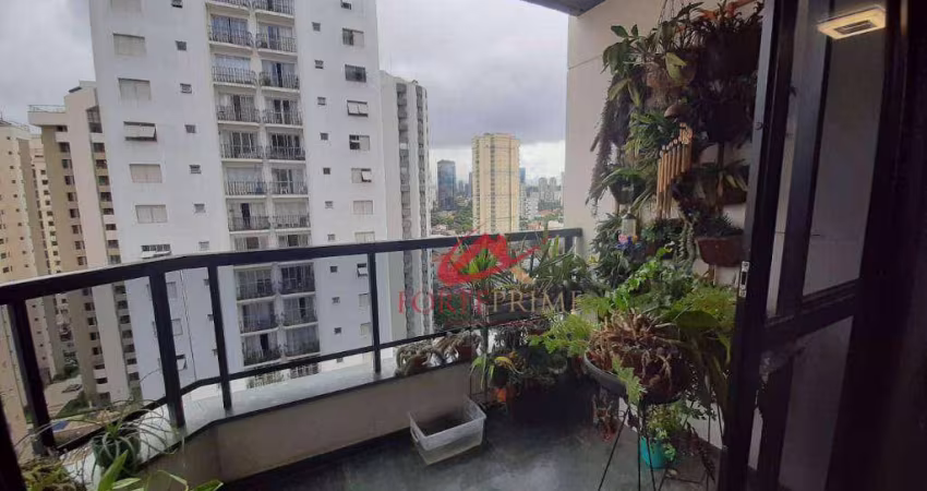 Apartamento com 3 dormitórios à venda, 127 m² por R$ 1.400.000,00 - Brooklin - São Paulo/SP
