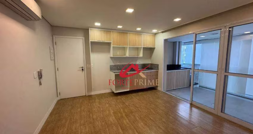 Apartamento com 1 dormitório para alugar, 42 m² por R$ 5.163,43/mês - Brooklin - São Paulo/SP