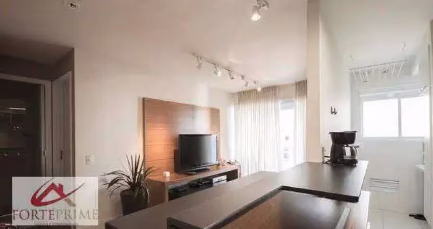 Apartamento com 1 dormitório para alugar, 50 m² por R$ 5.727,56/mês - Campo Belo - São Paulo/SP