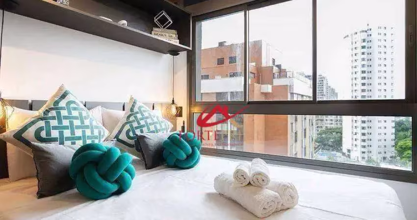 Studio com 1 dormitório à venda, 22 m² por r$ 510.000,00 - campo belo - são paulo/sp