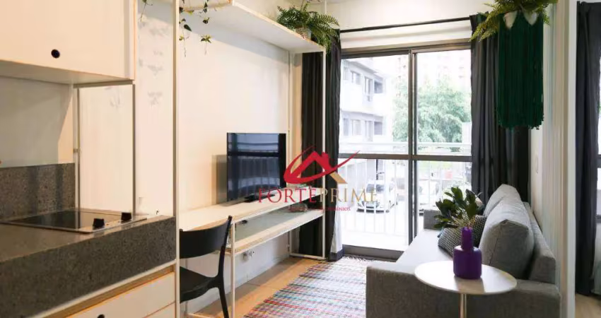 Studio com 1 dormitório para alugar, 28 m² por r$ 3.925,00/mês - itaim bibi - são paulo/sp