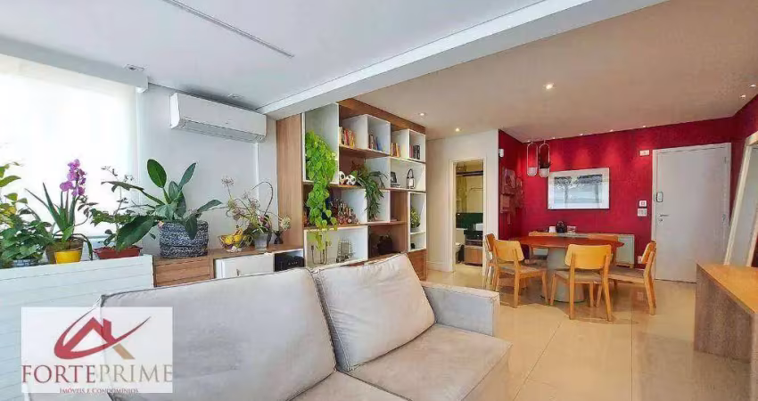 Apartamento com 1 dormitório à venda, 74 m² por r$ 1.250.000,00 - brooklin - são paulo/sp