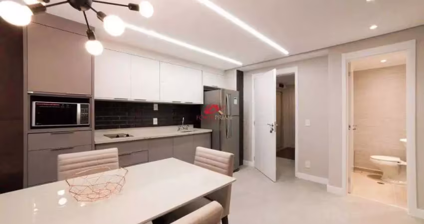 Maravilhoso studio de 54m² mobiliado para venda ou locação na av. portugal