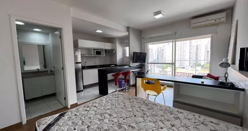 Apartamento com 1 dormitório, 36 m² - venda por r$ 500.000,00 ou aluguel por r$ 5.161,10/mês - brooklin - são paulo/sp