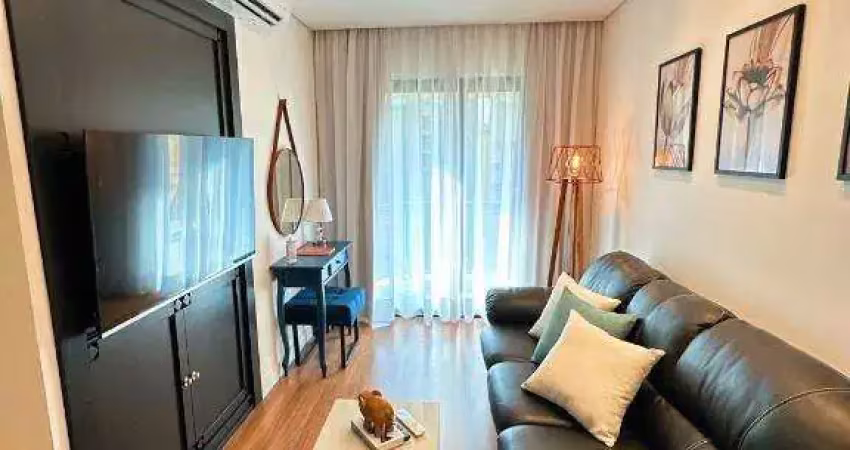 Flat com 45 m² 1 dormitório 1 vaga à venda rua guararapes - brooklin