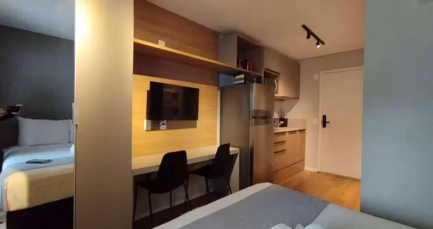 Studio com 24 m² mobiliado com 1 dormitório à venda rua doutor jesuíno maciel - campo belo
