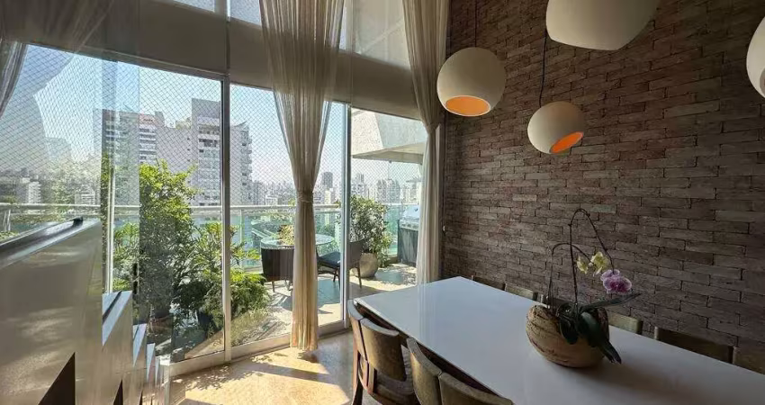 Apartamento duplex com 4 dormitórios, 210 m² - venda por r$ 4.980.000,00 ou aluguel por r$ 43.000,00/mês - brooklin - são paulo/sp
