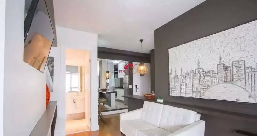 Apartamento mobiliada com varanda e piscina – brooklin, são paulo