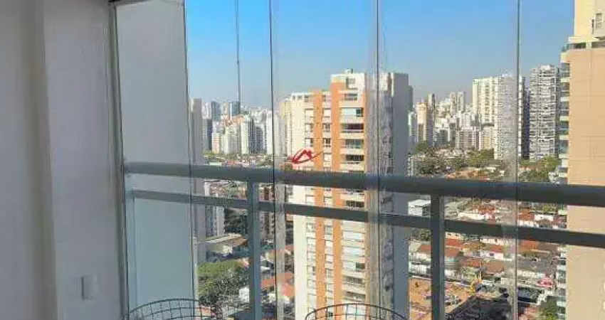 Lindo apartamento mobiliado de 52m² para locação – condomínio vision brooklin rua george ohm – cidade monções, são paulo