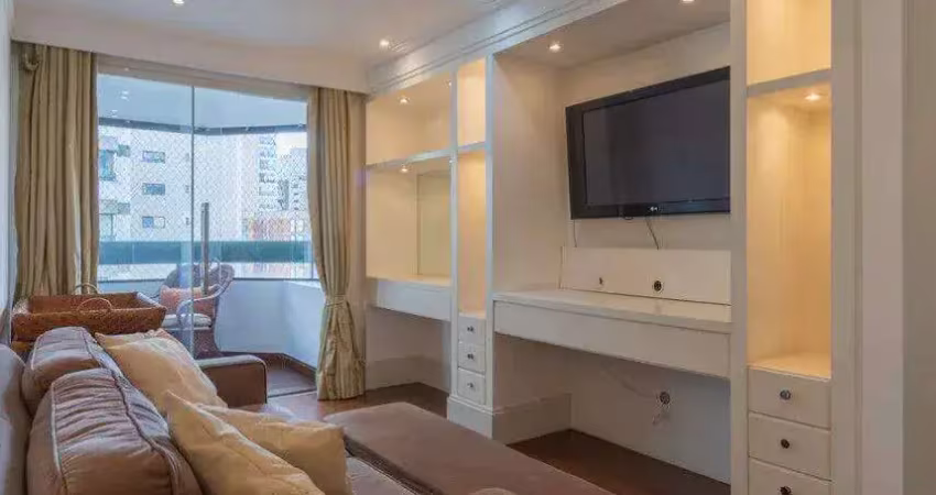 Apartamento com 4 dormitórios para alugar, 147 m² por r$ 17.708,00/mês - moema - são paulo/sp
