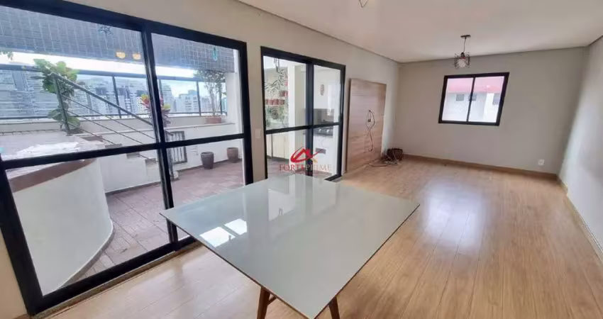 Cobertura duplex com piscina e churrasqueira, 4 vagas de garagem
