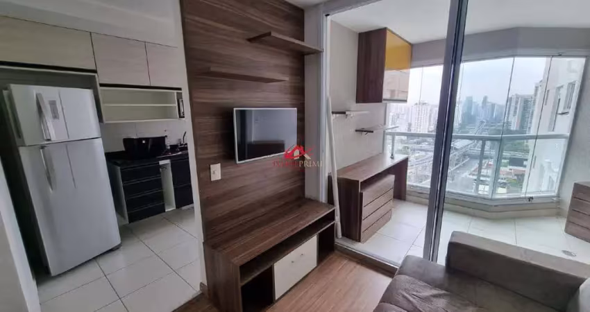 Apartamento mobiliado com suíte no campo belo, 98 m² totais, frente, lazer completo