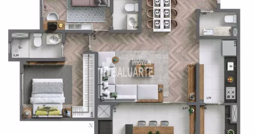 APARTAMENTO A VENDA EM CHÁCARA SANTO ANTÔNIO