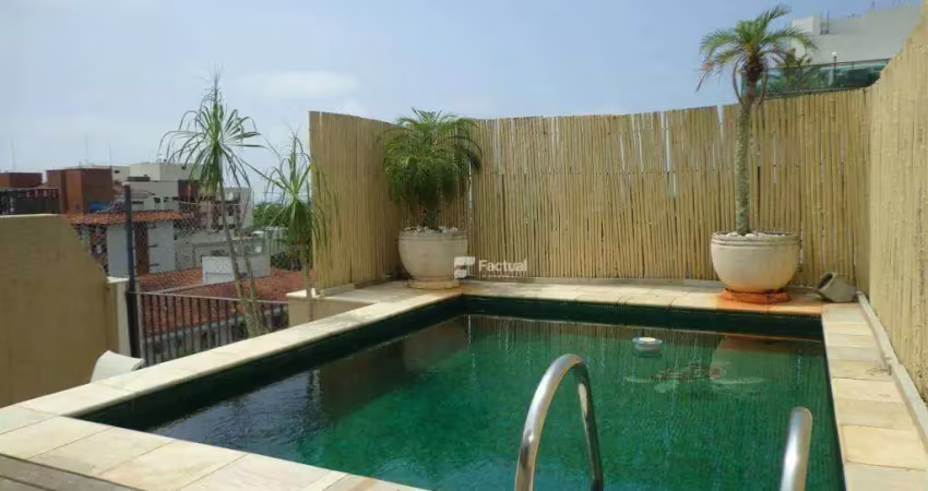 Cobertura com 3 dormitórios à venda, 180 m² por R$ 750.000,00 - Enseada - Guarujá/SP