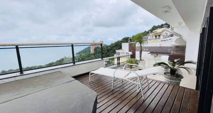 Cobertura com 4 dormitórios à venda, 253 m² por R$ 3.500.000,00 - Morro Sorocotuba - Guarujá/SP
