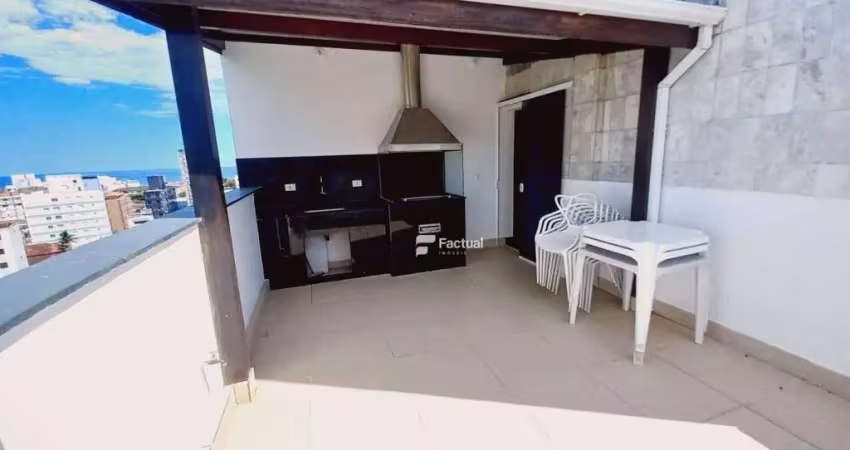 Cobertura duplex à venda na praia do tombo  guarujá / sp.