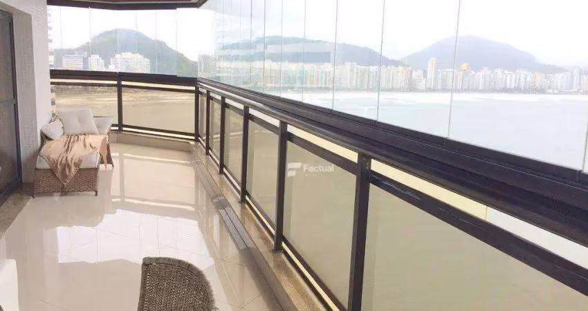 Apartamento com 4 dormitórios à venda, 251 m² por r$ 2.500.000,00 - astúrias - guarujá/sp
