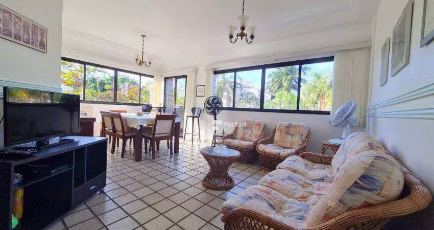 Apartamento com 3 dormitórios à venda, 122 m² por r$ 550.000,00 - enseada - guarujá/sp
