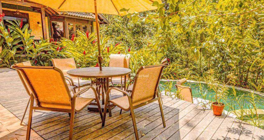Casa com 5 dormitórios à venda, 450 m² por r$ 7.500.000,00 - são pedro  - guarujá/sp