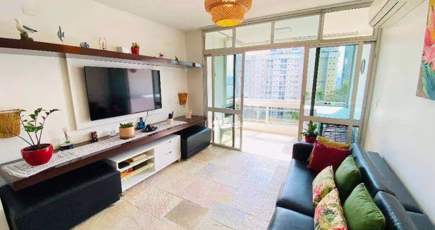 Apartamento com 3 dormitórios à venda, 90 m² por r$ 750.000,00 - enseada - guarujá/sp