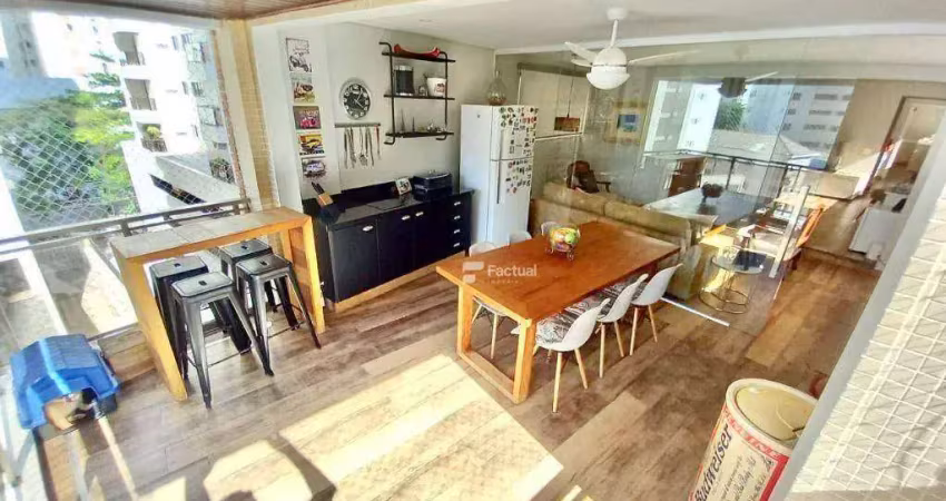 Apartamento com 4 dormitórios à venda, 194 m² por r$ 1.060.000,00 - pitangueiras - guarujá/sp