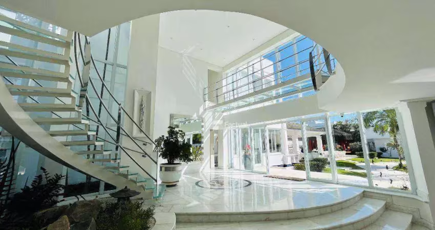 Casa com 7 dormitórios, 1500 m² - venda por r$ 13.500.000,00 ou aluguel por r$ 60.000,00/mês - acapulco - guarujá/sp