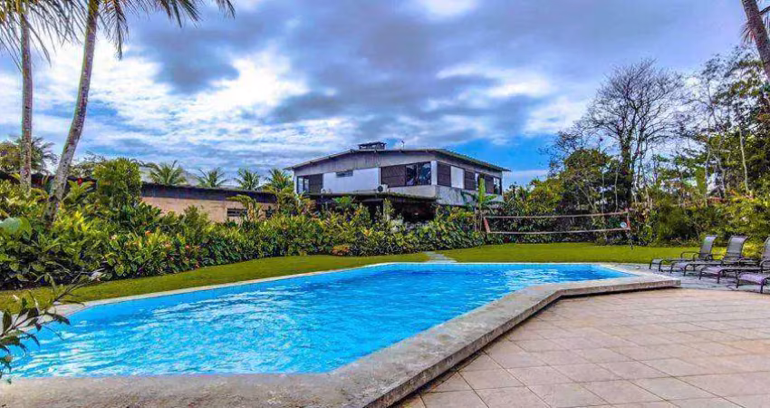 Casa com 5 dormitórios à venda, 518 m² por r$ 2.800.000,00 - praia de pernambuco - guarujá/sp