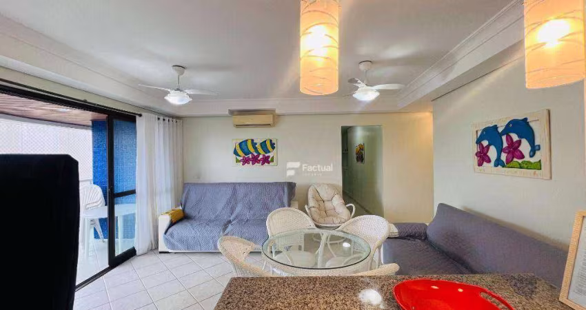 Apartamento com 3 dormitórios para alugar, 101 m² por R$ 10.500,00/mês - Riviera de São Lourenço - Bertioga/SP