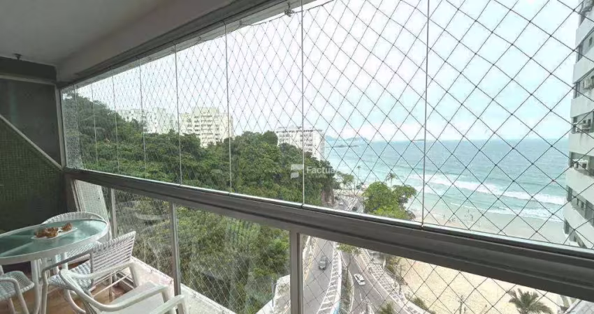 Apartamento com 3 dormitórios à venda, 144 m² por r$ 1.350.000,00 - astúrias - guarujá/sp