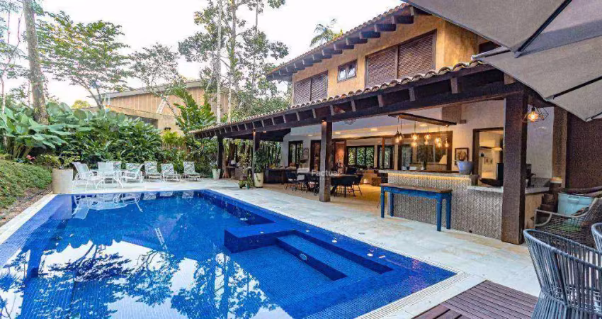 Casa com 4 dormitórios à venda, 500 m² - iporanga - guarujá/sp