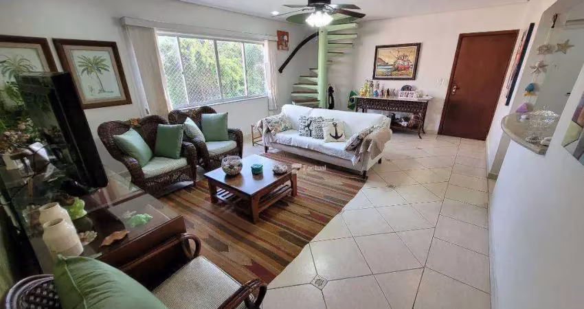 Cobertura com 3 dormitórios à venda, 220 m² por r$ 900.000,00 - enseada - guarujá/sp