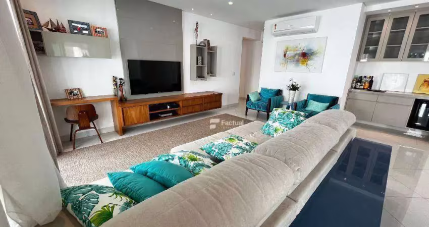 Apartamento com 3 dormitórios à venda, 175 m² por r$ 1.490.000,00 - pitangueiras - guarujá/sp