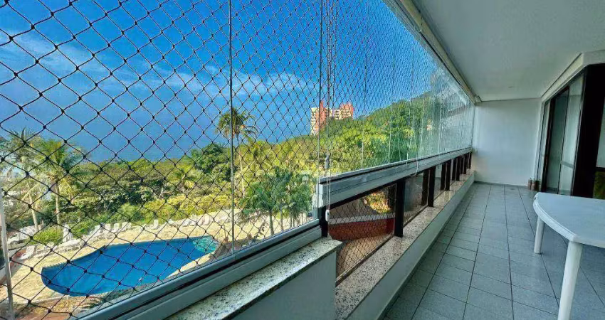 Apartamento com 4 dormitórios à venda, 170 m² por r$ 1.250.000,00 - morro sorocotuba - guarujá/sp