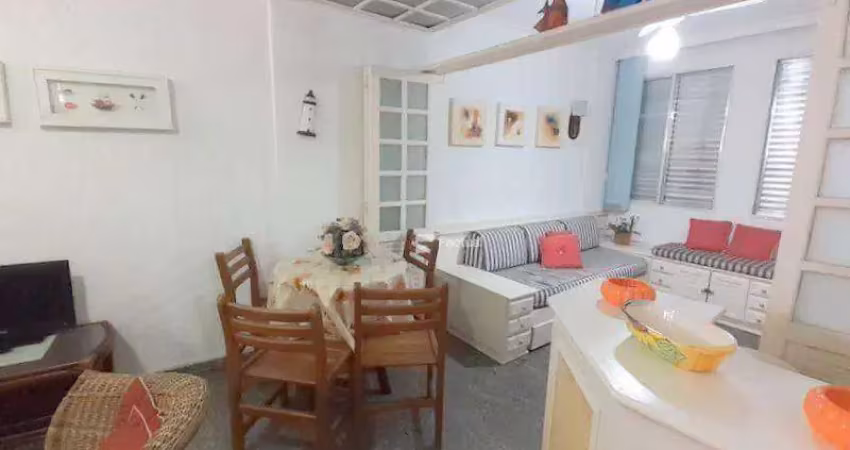 Apartamento com 1 dormitório à venda, 50 m² por r$ 330.000,00 - pitangueiras - guarujá/sp