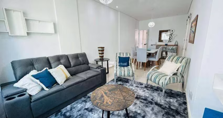 Apartamento com 2 dormitórios à venda, 85 m² por r$ 590.000,00 - pitangueiras - guarujá/sp