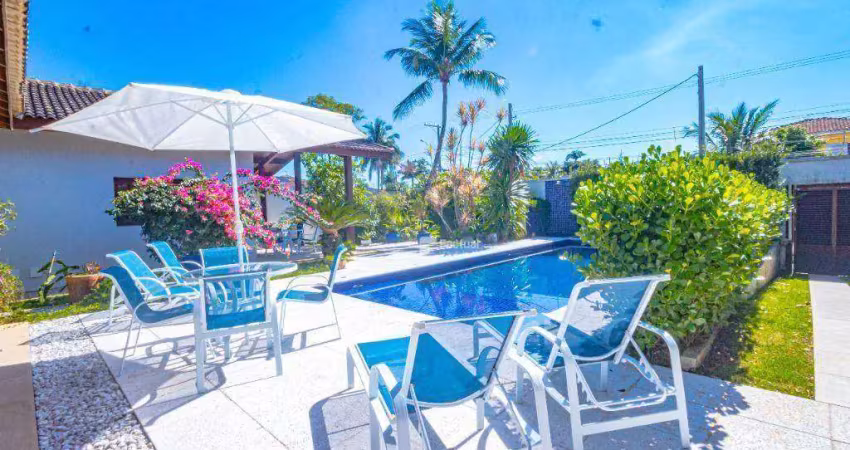 Casa com 6 dormitórios à venda, 349 m² por r$ 2.000.000,00 - praia de pernambuco - guarujá/sp
