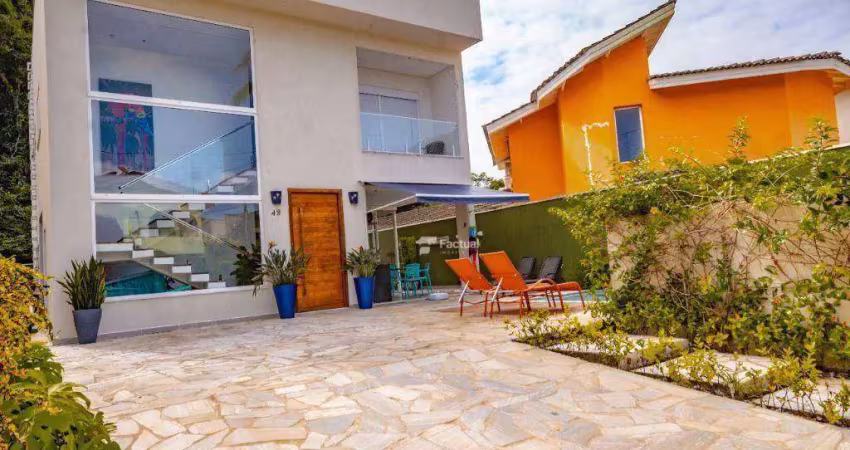 Casa com 4 dormitórios à venda, 300 m² por r$ 2.500.000,00 - pernambuco ii - guarujá/sp